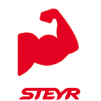 STEYRtraktoren power muscle farm tractor Sticker