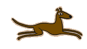 Greyhound Running Dog Sticker by Lucas Levitan