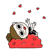 Happy I Love You Sticker by Holler Studios