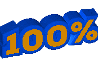 Right On Hundred Percent Sticker by NeighborlyNotary®