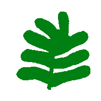 artstape hi nature flower green Sticker