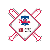 TempleHealthHospital baseball philadelphia phillies temple health Sticker