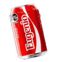 Sponsored gif. A red can of Coca-Cola with the name "Eugenio" printed on it tilts back and forth.