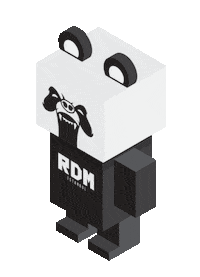 panda running Sticker by RUNDAMENTAL