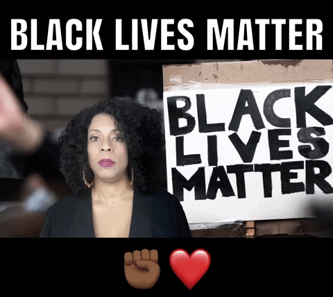 ComedianHollyLogan giphygifmaker blm black lives matter justice GIF