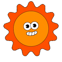 Happy Sun Sticker