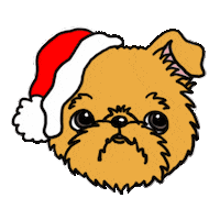 Dog Christmas Sticker
