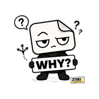 ztikix confused why question curious Sticker