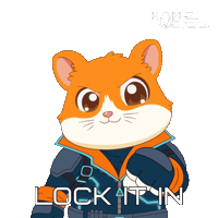 Locked In Fist Bump Sticker by Hamieverse