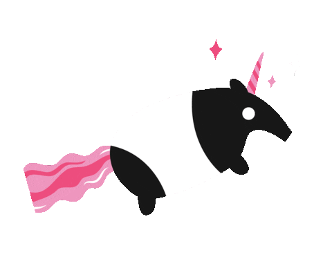 Unicorn Tapir Sticker by THE FOG THICKENS
