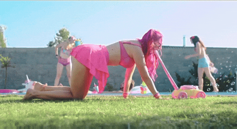 Bubbles Pink Hair GIF by Alia Tempora