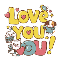 Cat Love Sticker by Seorang Zaki