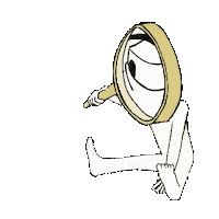 neusneve lupa neusneve Sticker