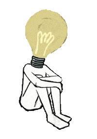 neusneve luz bombilla llum neusneve Sticker