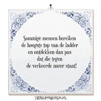 Spreuk Reflectie Sticker by Tegelspreuken.nl