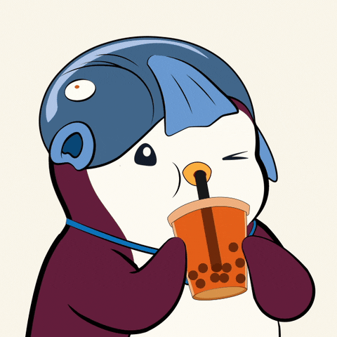Coffee Drinking GIF by Pudgy Penguins