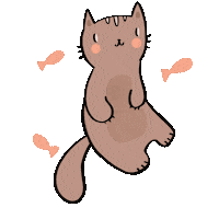 Hungry Cat Sticker