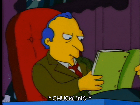 Sitting Season 4 GIF by The Simpsons