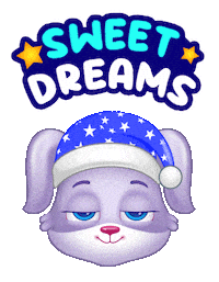 Good Night Sleeping Sticker by Lucas and Friends by RV AppStudios