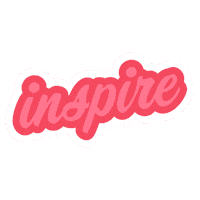 pink inspire Sticker by Her Campus Media