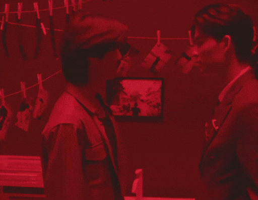 Red Room Kiss GIF
