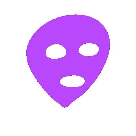 Halloween Purple Alien Sticker