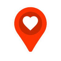 Heart Waypoint Sticker by onX Backcountry