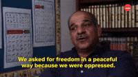 We Asked For Freedom In A Peaceful Way