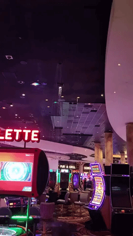 Water Pours From Las Vegas Casino Ceiling During Storm