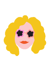 jenniferheal logo retro girly groovy Sticker