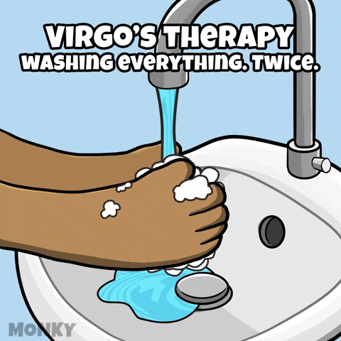 Wash Hands Therapy GIF by Wise Monkey Meme
