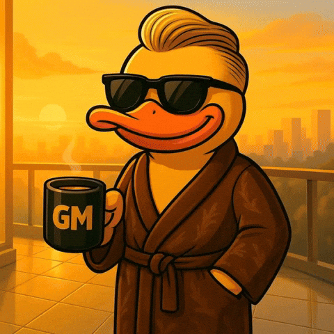 Good Morning Coffee GIF by DUCKCOIN