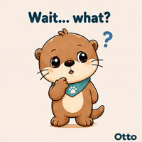Wait… What? A Puzzled Otto the Otter