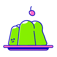 Bounce Cherry Sticker by Patswerk