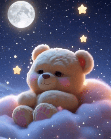 Teddy Bear Sleeping GIF