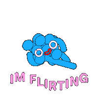 Pink Flirt Sticker by ☁️BLUB☁️