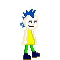 punksandbanters pixelart walking nintendo punk Sticker