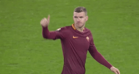 edin dzeko thumbs up GIF by AS Roma