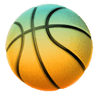 Basketball Rainbow Sticker by Free & Easy