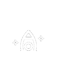 BluhausTalent space stars rocket galaxy Sticker