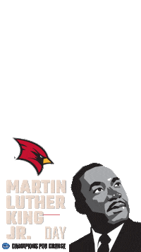 Martin Luther King Jr Cardinals Sticker by GLIAC