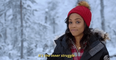 season 21 its the inner struggle GIF by The Bachelor