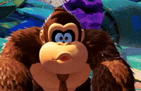 Surprised Donkey Kong GIF