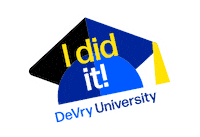 Commencement Sticker by DeVry University