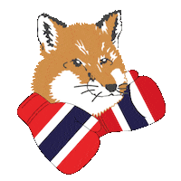 Kitsune Sticker by Maison Kitsuné
