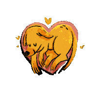 Sleepy Dog Sticker