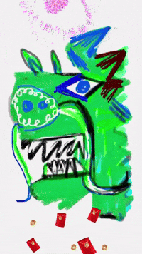 Happy New Year 春節 GIF by KaoruHironaka