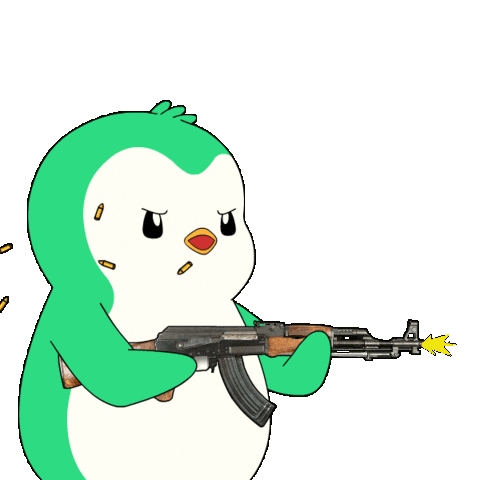 Gun Aiming Sticker by Abster