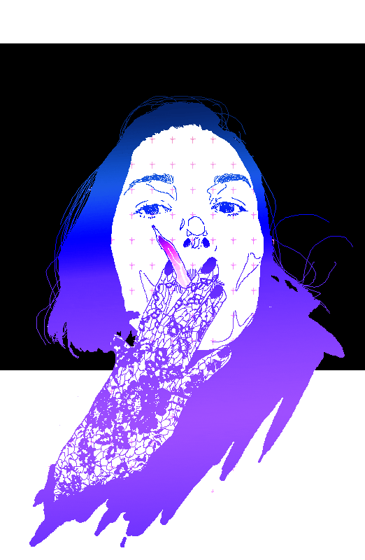 tanya girl smoking Sticker by Erik Kazakov