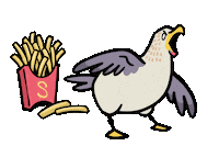 Angry Bird Beach Sticker